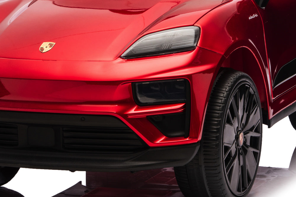 Porsche Macan Turbo, Elektrische Kinderauto Met Een Lithium Accu, Muziek Module, Rubberen Banden En Meer.