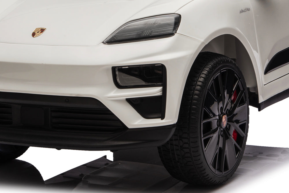Porsche Macan Turbo, Elektrische Kinderauto Met Een Lithium Accu, Muziek Module, Rubberen Banden En Meer.