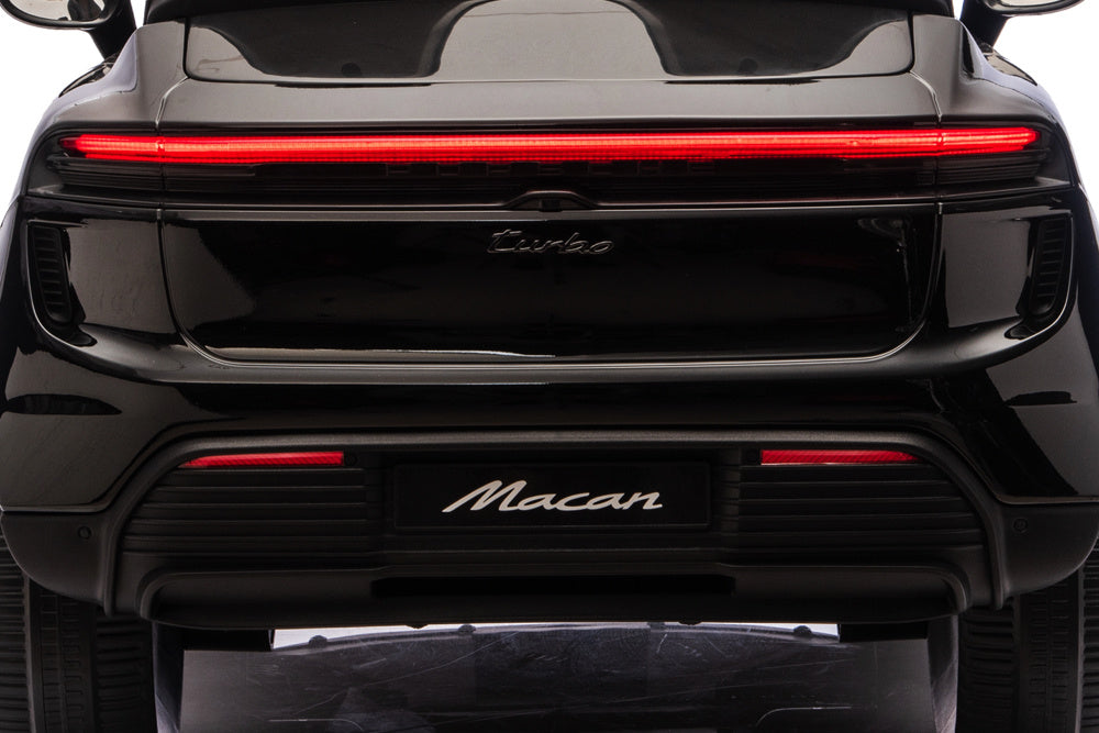 Porsche Macan Turbo, Elektrische Kinderauto Met Een Lithium Accu, Muziek Module, Rubberen Banden En Meer.