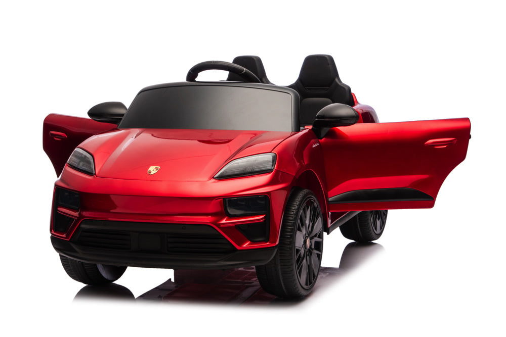 Porsche Macan Turbo, Elektrische Kinderauto Met Een Lithium Accu, Muziek Module, Rubberen Banden En Meer.