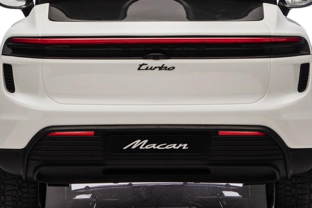 Porsche Macan Turbo, Elektrische Kinderauto Met Een Lithium Accu, Muziek Module, Rubberen Banden En Meer.