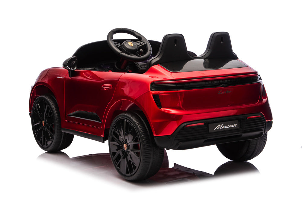 Porsche Macan Turbo, Elektrische Kinderauto Met Een Lithium Accu, Muziek Module, Rubberen Banden En Meer.