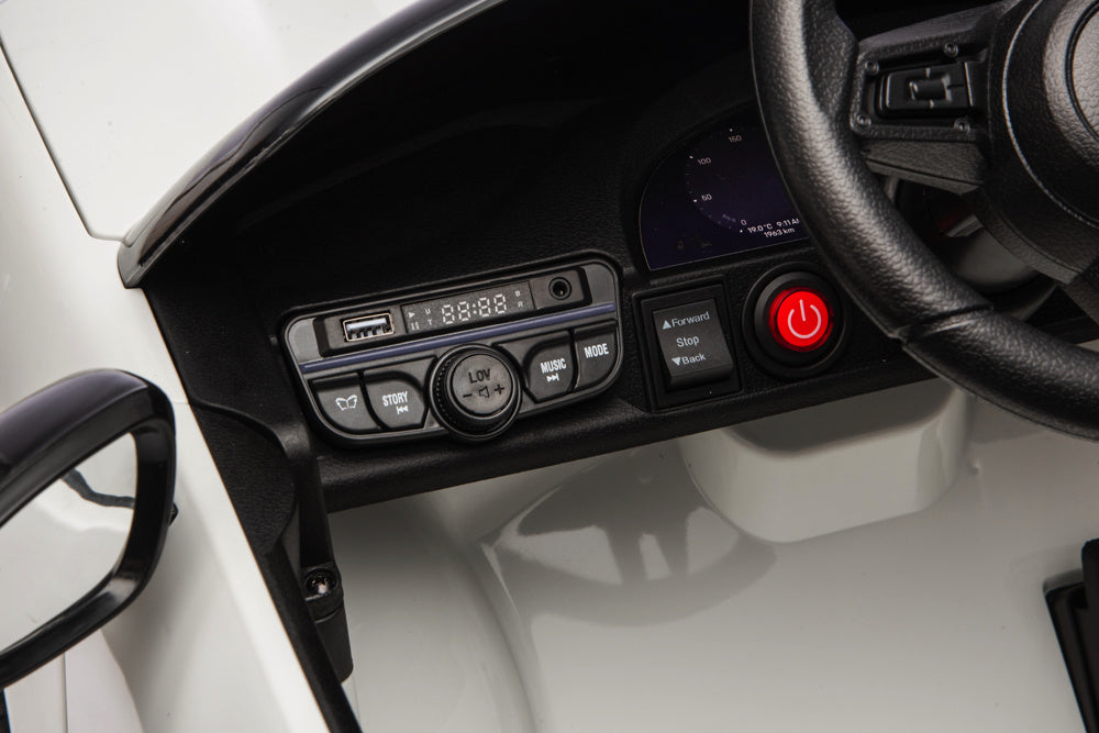 Porsche Macan Turbo, Elektrische Kinderauto Met Een Lithium Accu, Muziek Module, Rubberen Banden En Meer.