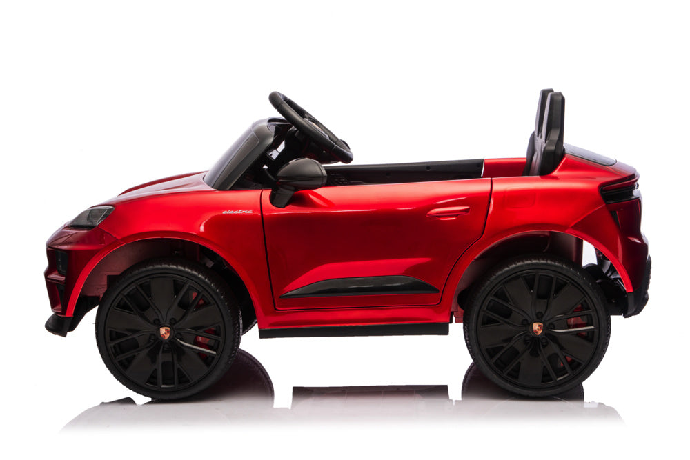 Porsche Macan Turbo, Elektrische Kinderauto Met Een Lithium Accu, Muziek Module, Rubberen Banden En Meer.