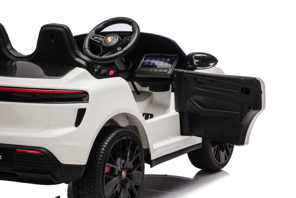 Porsche Macan Turbo, Elektrische Kinderauto Met Een Lithium Accu, Muziek Module, Rubberen Banden En Meer.