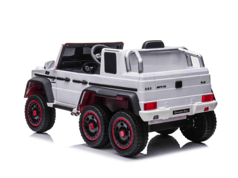 Mercedes-Benz G63 6X6, 12V Met Rubberen Banden En Meer!