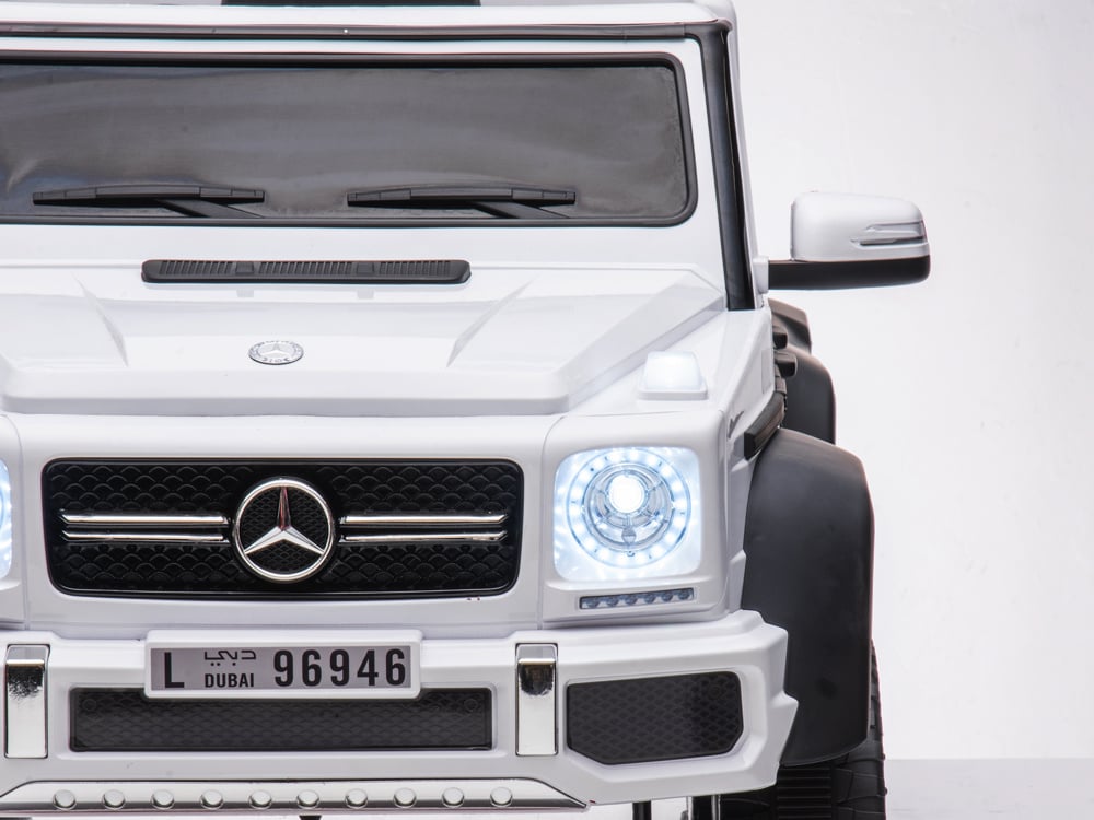 Mercedes-Benz G63 6X6, 12V Met Rubberen Banden En Meer!