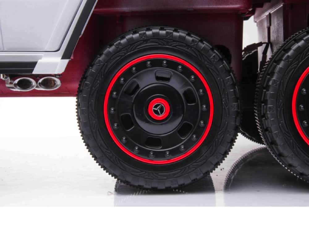 Mercedes-Benz G63 6X6, 12V Met Rubberen Banden En Meer!