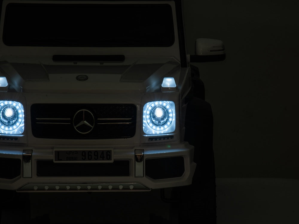 Mercedes-Benz G63 6X6, 12V Met Rubberen Banden En Meer!