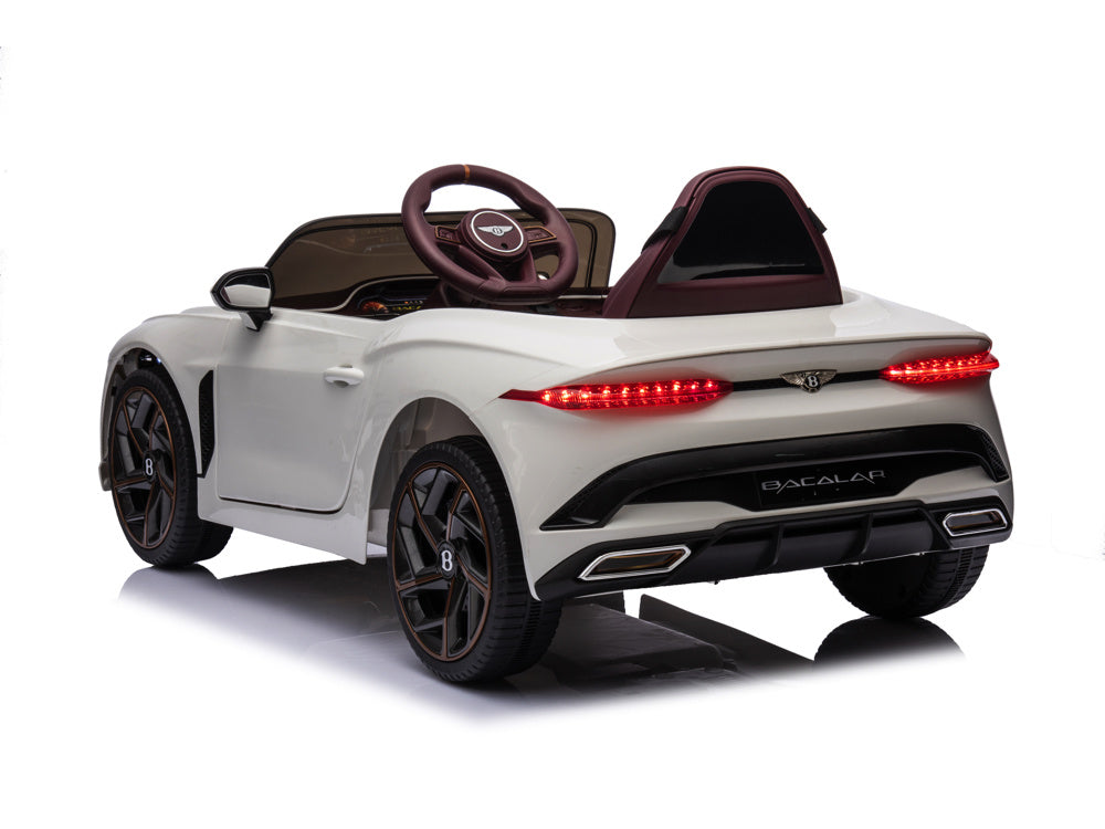 Bentley Bacalar, 12 Volt Elektrische Kinderauto, Leder Zitje, Rubberen Banden En Meer.