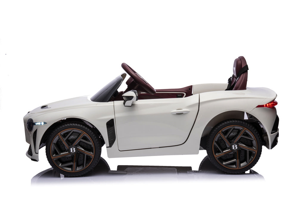 Bentley Bacalar, 12 Volt Elektrische Kinderauto, Leder Zitje, Rubberen Banden En Meer.