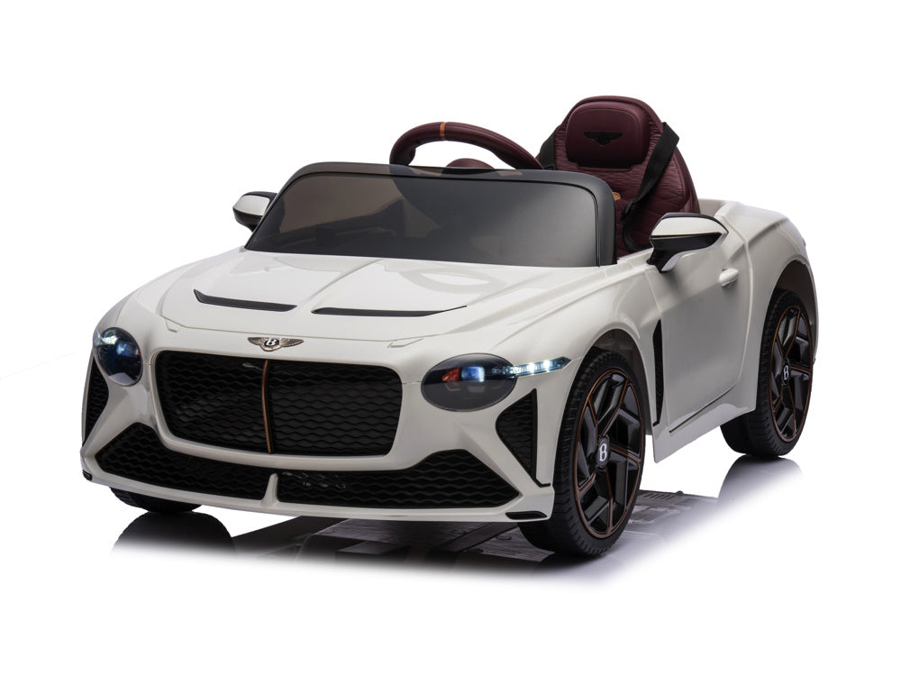 Bentley Bacalar, 12 Volt Elektrische Kinderauto, Leder Zitje, Rubberen Banden En Meer.
