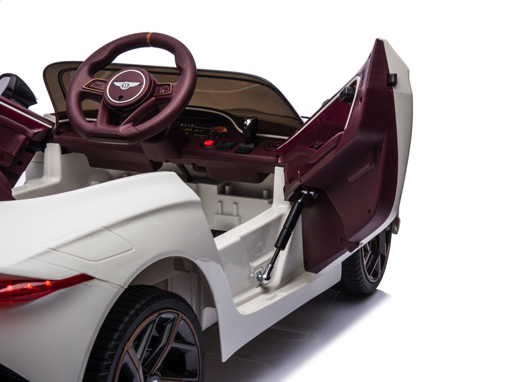 Bentley Bacalar, 12 Volt Elektrische Kinderauto, Leder Zitje, Rubberen Banden En Meer.