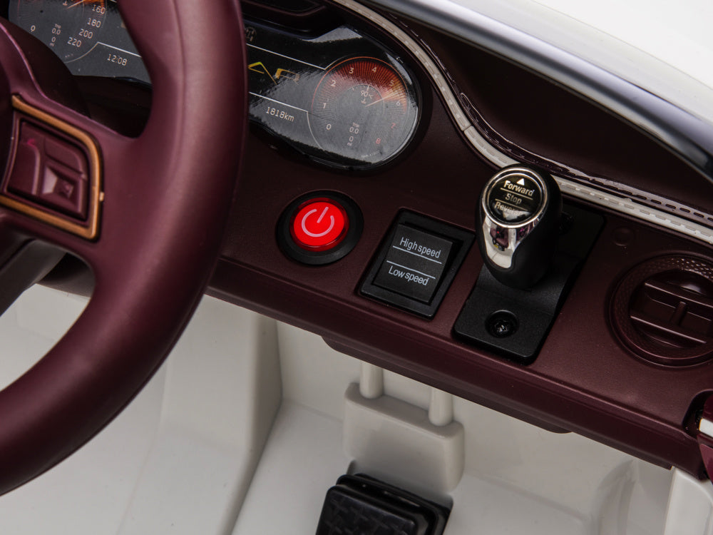 Bentley Bacalar, 12 Volt Elektrische Kinderauto, Leder Zitje, Rubberen Banden En Meer.