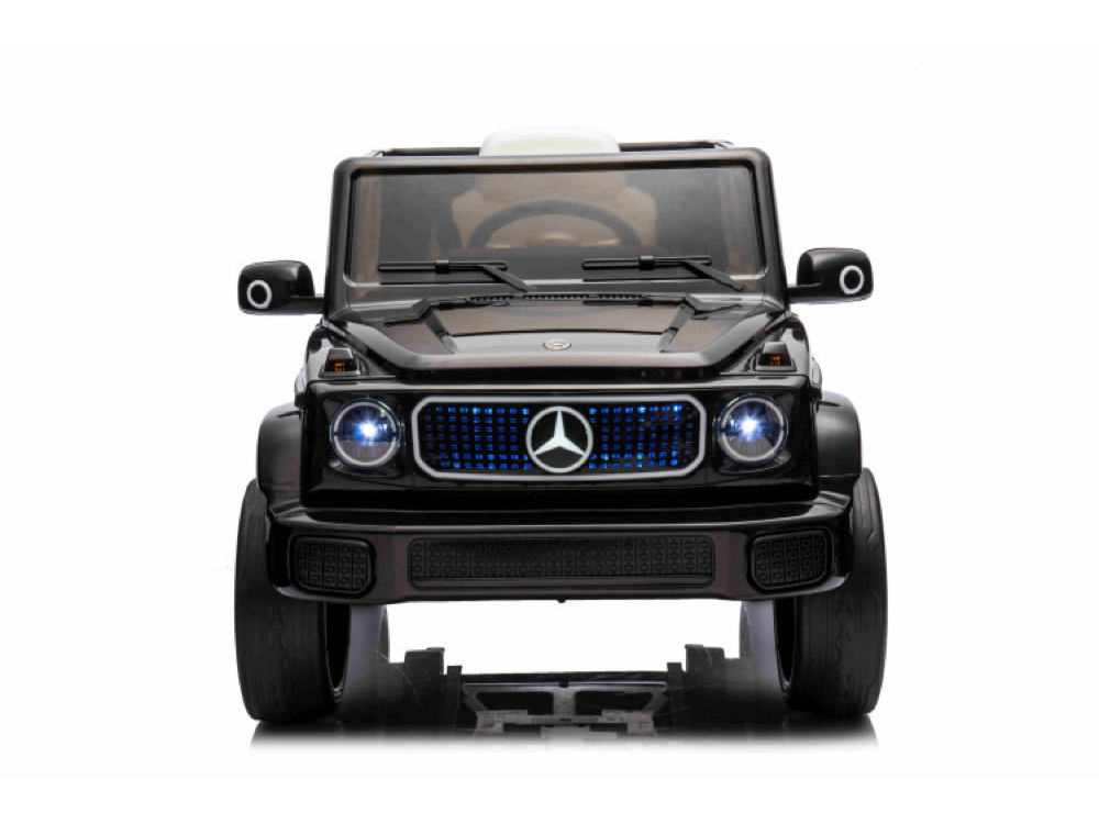 Mercedes Benz Eqg, 12 Volt Elektrische Kinderauto Met Rubberen Banden, Leder Zitje En Meer!