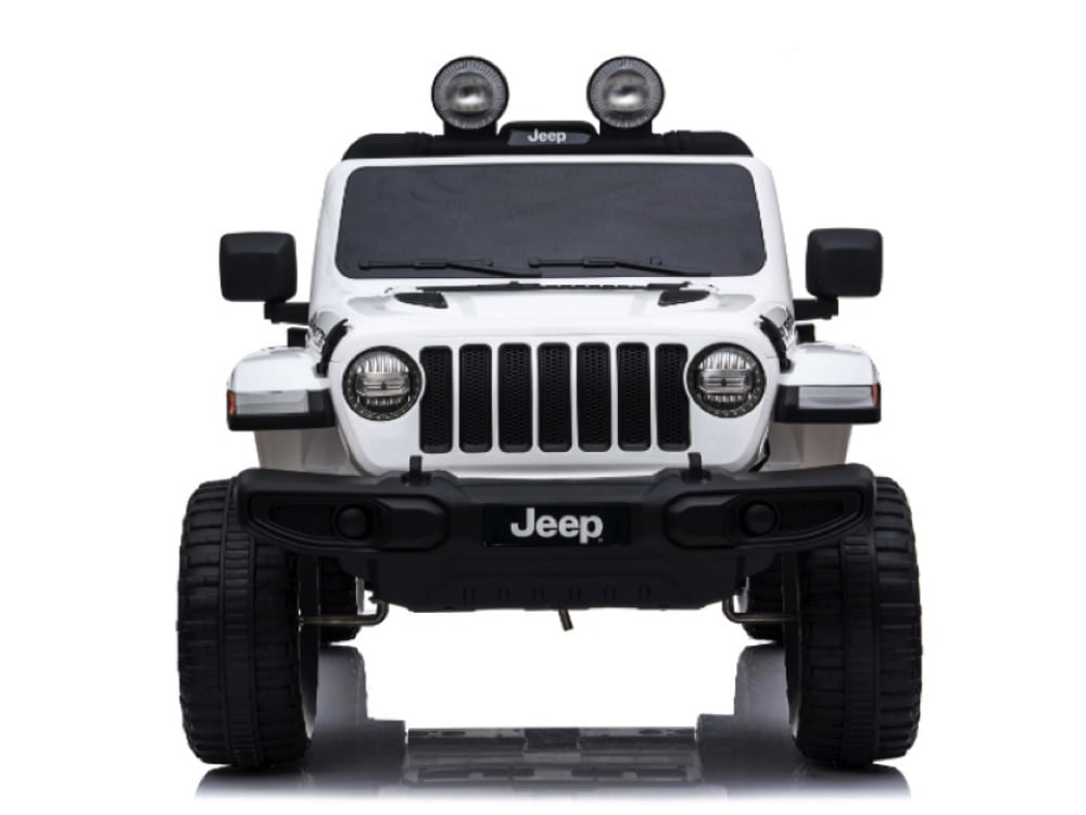 Jeep Wrangler Rubicon, 12V Kinderauto Met Lithium Accu, Rubberen Banden, Leder Zitje