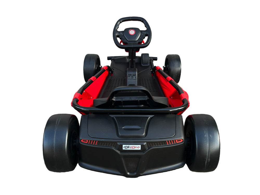 Rollzone Drift Go-Kart, 24 Volt Lithium Kart Met 200 Watt Motoren, Nieuwe Editie!