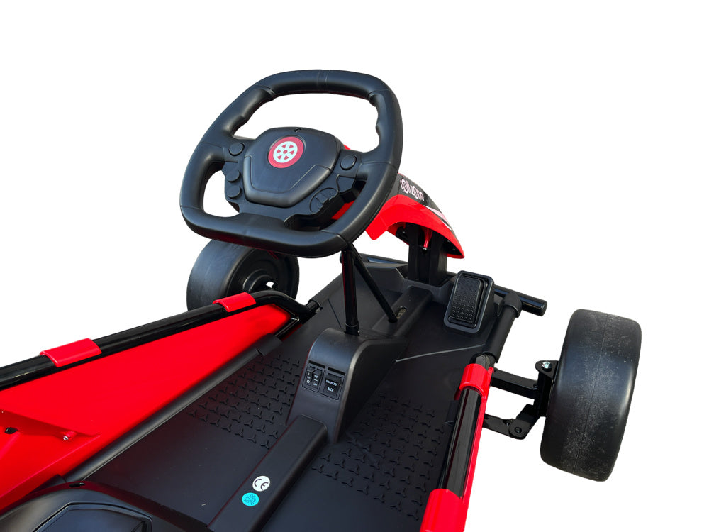 Rollzone Drift Go-Kart, 24 Volt Lithium Kart Met 200 Watt Motoren, Nieuwe Editie!