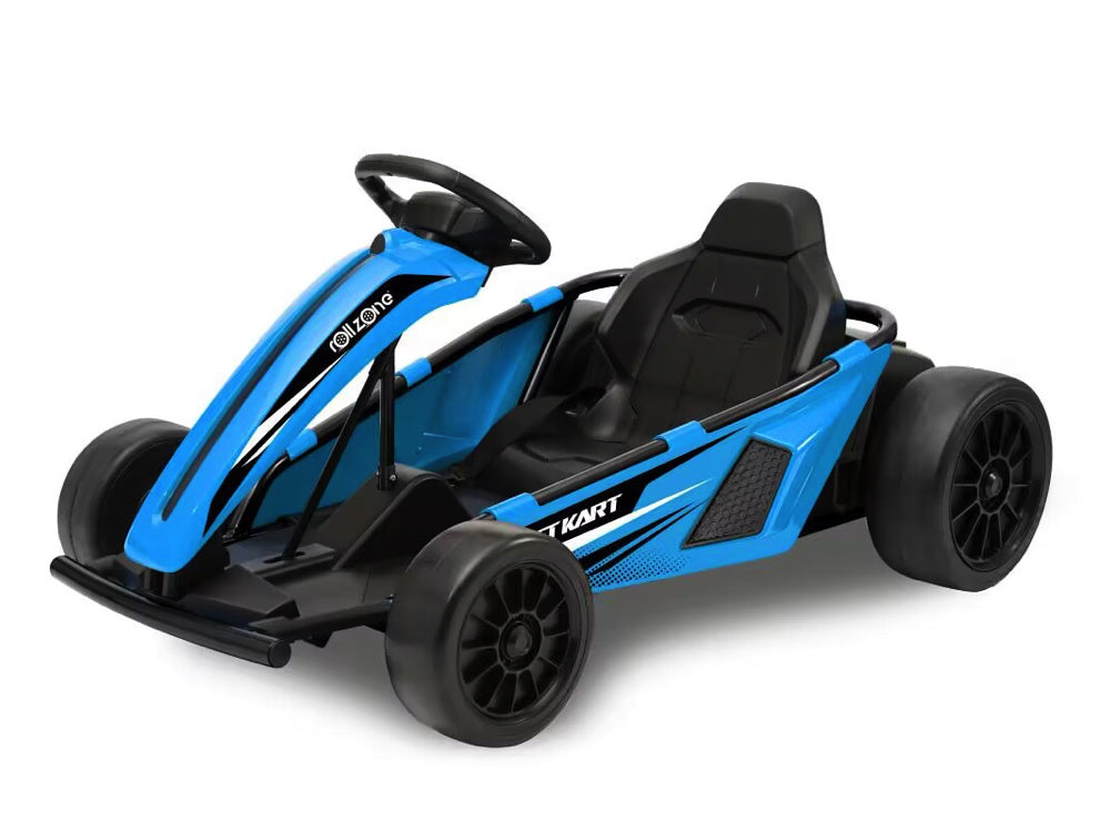 Rollzone Drift Go-Kart, 24 Volt Kart Met 200 Watt Motoren, Nieuwe Editie!