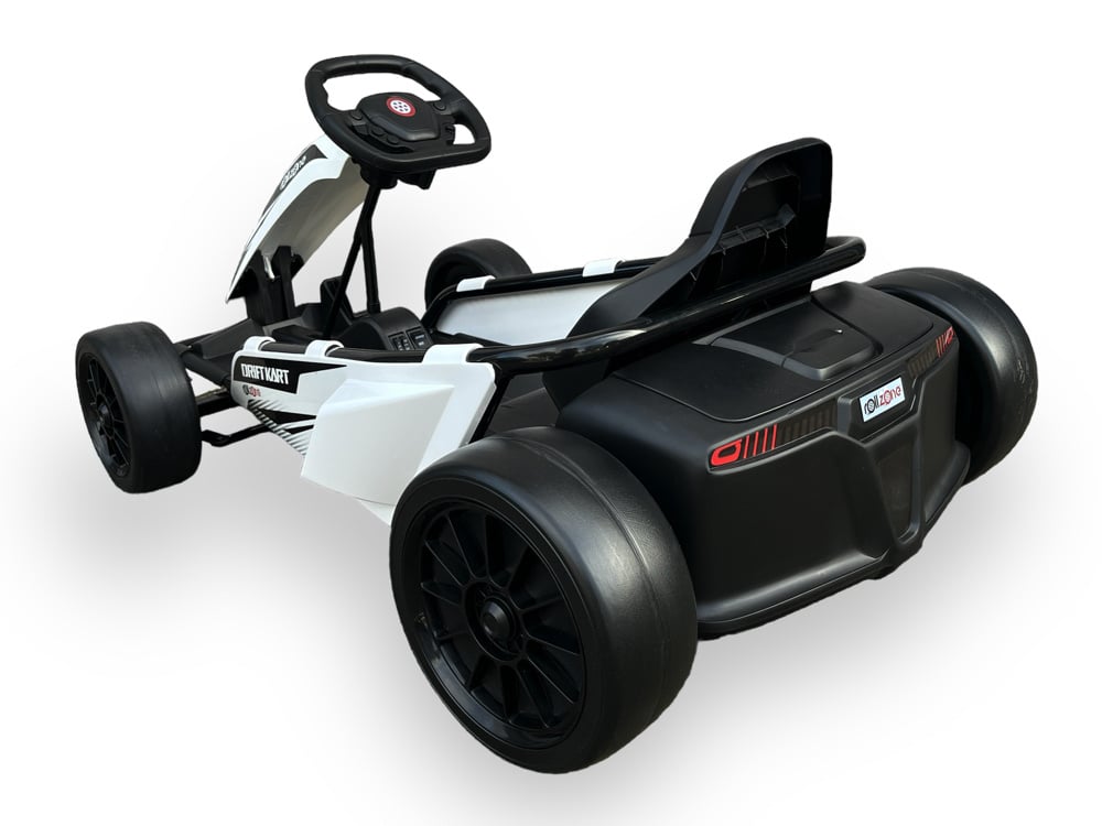 Rollzone Drift Go-Kart, 24 Volt Lithium Kart Met 200 Watt Motoren, Nieuwe Editie!