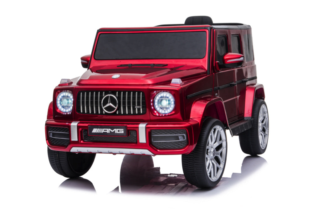 Mercedes G63, Kinderauto Met Lithium Accu, Rubberen Banden, Leder Zitje