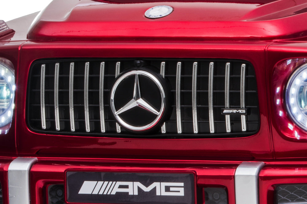 Mercedes G63, Kinderauto Met Lithium Accu, Rubberen Banden, Leder Zitje