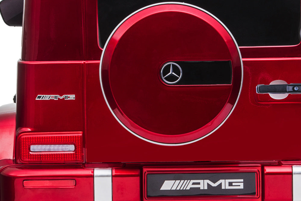 Mercedes G63, Kinderauto Met Lithium Accu, Rubberen Banden, Leder Zitje