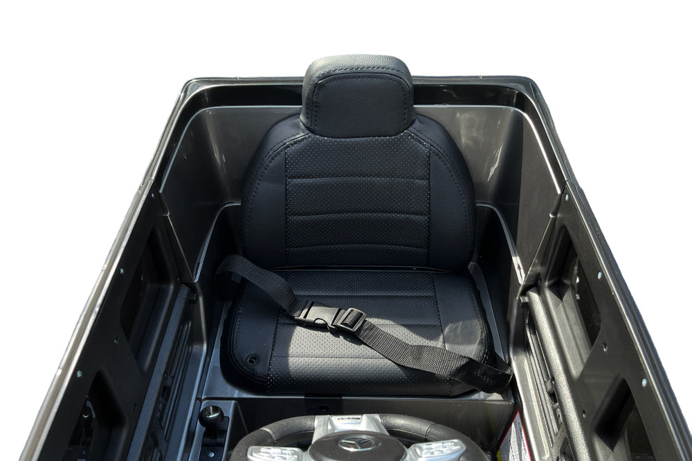Mercedes G63, Kinderauto Met Lithium Accu, Rubberen Banden, Leder Zitje