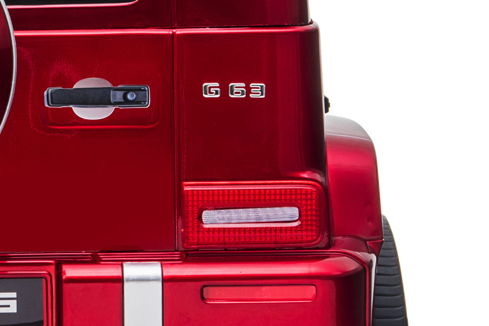 Mercedes G63, Kinderauto Met Lithium Accu, Rubberen Banden, Leder Zitje