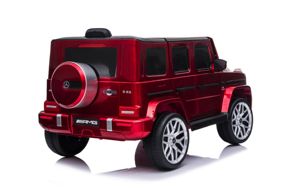 Mercedes G63, Kinderauto Met Lithium Accu, Rubberen Banden, Leder Zitje