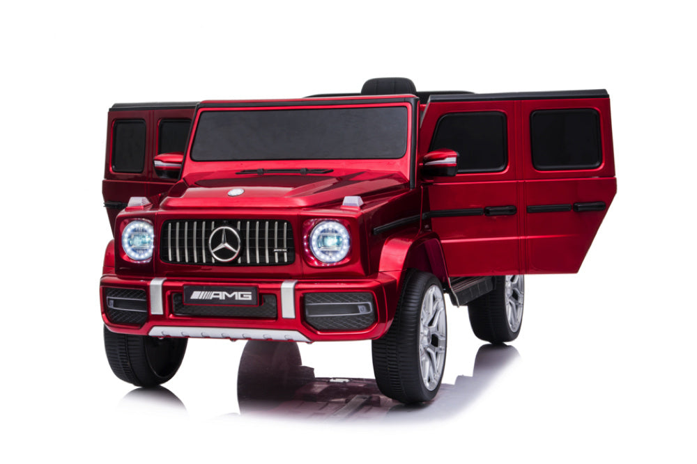 Mercedes G63, Kinderauto Met Lithium Accu, Rubberen Banden, Leder Zitje