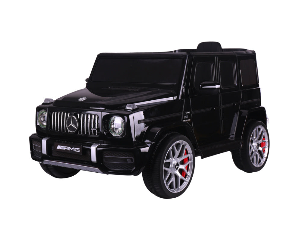 Mercedes G63, 12 Volt Kinder Accu Auto, Rubberen Banden, Leder Zitje En Meer!