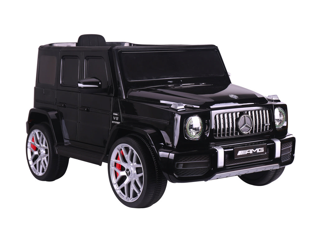 Mercedes G63, 12 Volt Kinder Accu Auto, Rubberen Banden, Leder Zitje En Meer!
