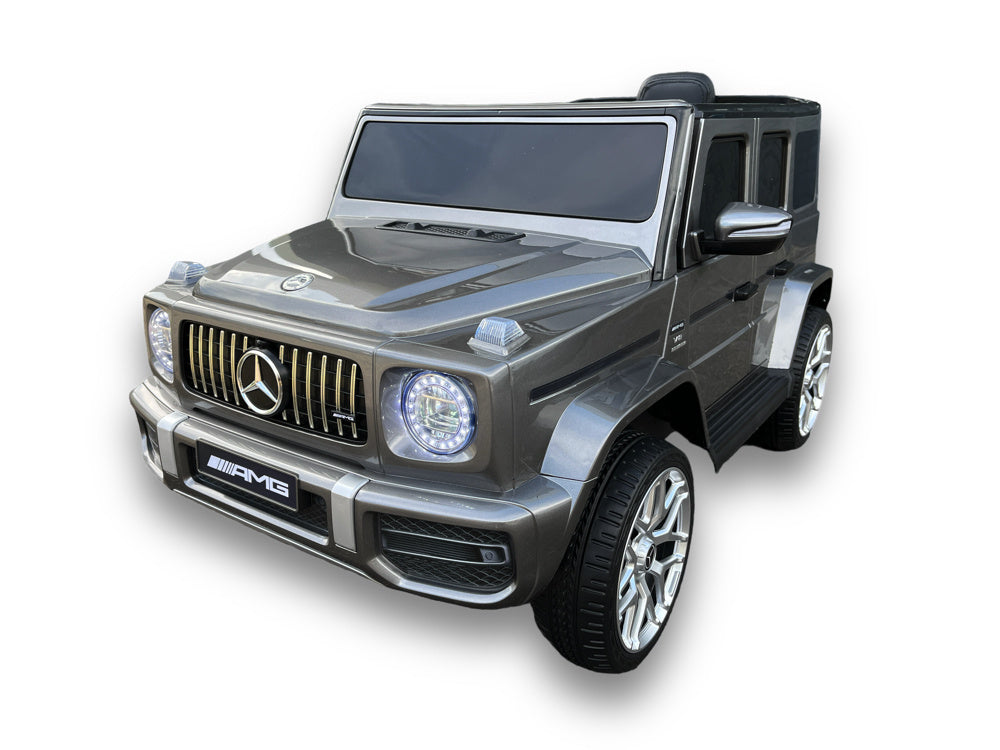 Mercedes G63, Kinderauto Met Lithium Accu, Rubberen Banden, Leder Zitje