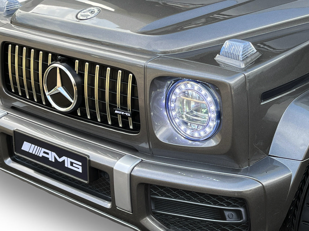 Mercedes G63, Kinderauto Met Lithium Accu, Rubberen Banden, Leder Zitje