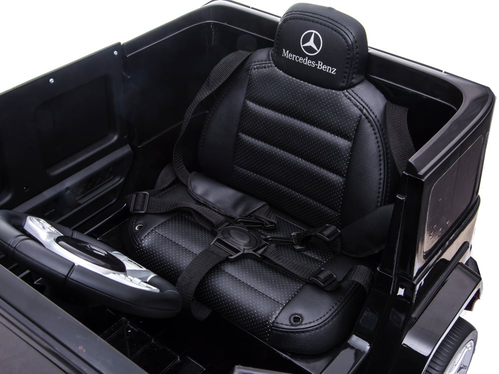Mercedes G63, 12 Volt Kinder Accu Auto, Rubberen Banden, Leder Zitje En Meer!