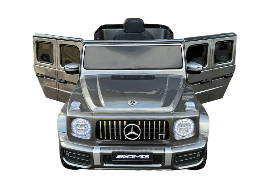 Mercedes G63, Kinderauto Met Lithium Accu, Rubberen Banden, Leder Zitje