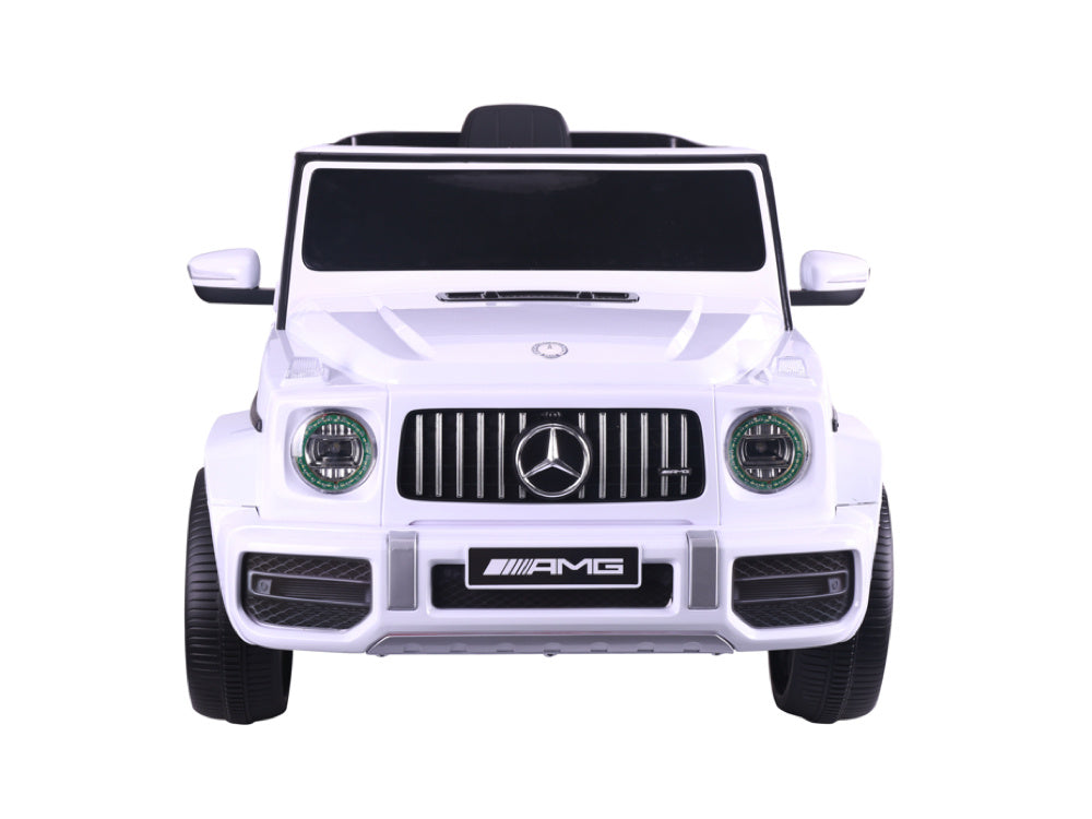 Mercedes G63, 12 Volt Kinder Accu Auto, Rubberen Banden, Leder Zitje En Meer!