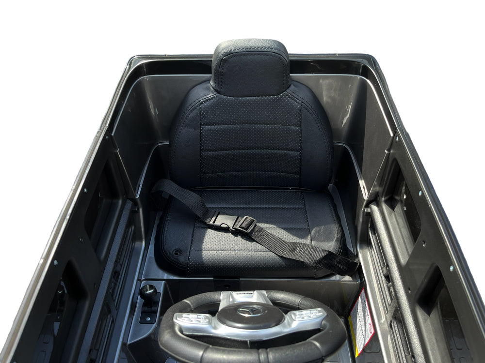 Mercedes G63, Kinderauto Met Lithium Accu, Rubberen Banden, Leder Zitje