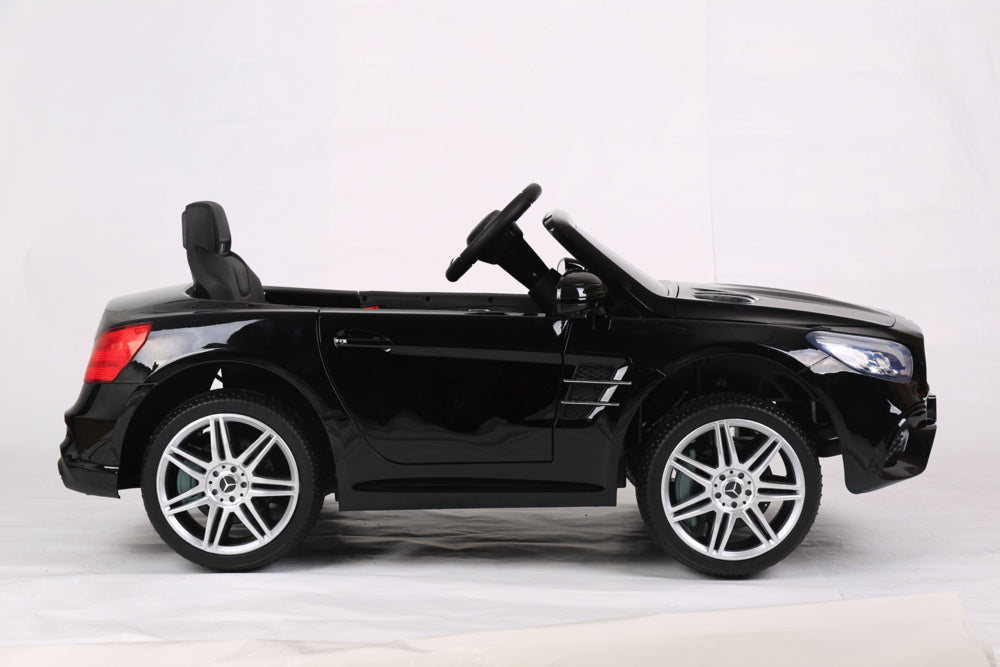 Mercedes Sl500, 12 Volt Elektrische Kinderauto Met Een Lithium Accu, Rubberen Banden, Leder Zitje En Meer!