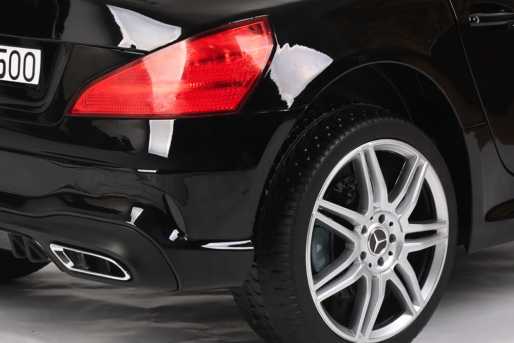 Mercedes Sl500, 12 Volt Elektrische Kinderauto Met Een Lithium Accu, Rubberen Banden, Leder Zitje En Meer!