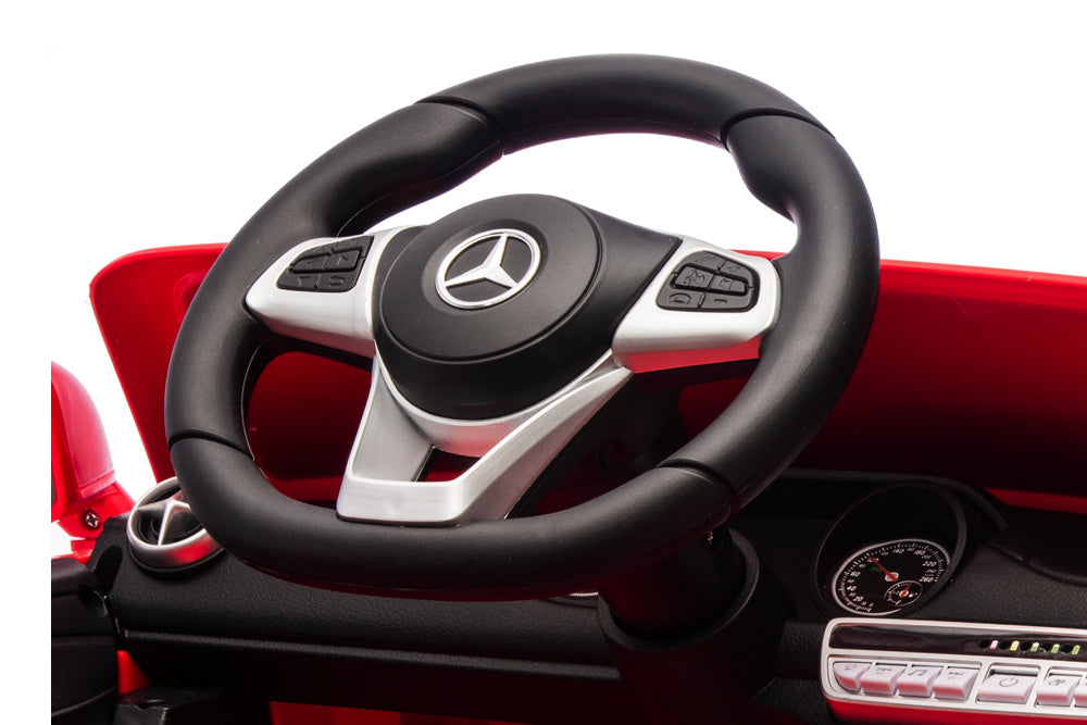 Mercedes Sl500, 12 Volt Elektrische Kinderauto Met Een Lithium Accu, Rubberen Banden, Leder Zitje En Meer!