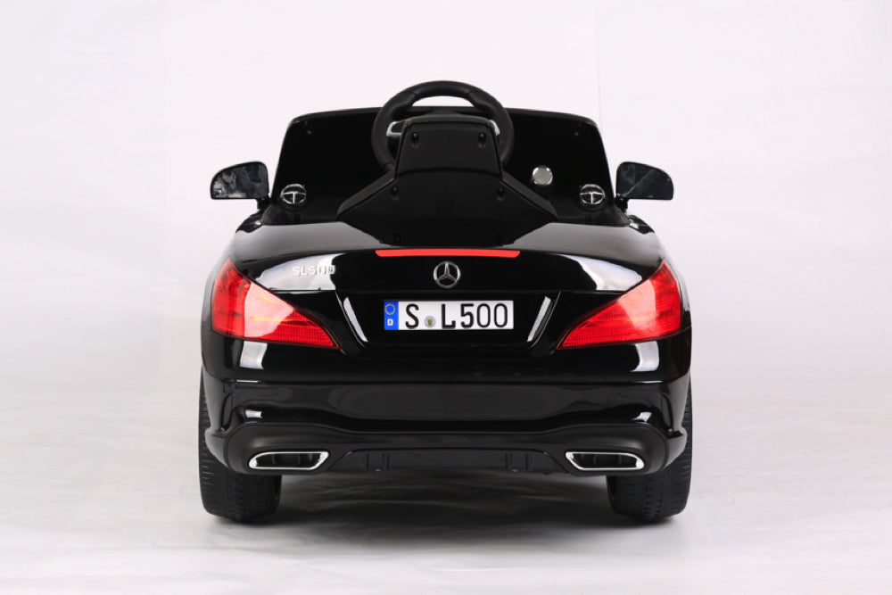 Mercedes Sl500, 12 Volt Elektrische Kinderauto Met Een Lithium Accu, Rubberen Banden, Leder Zitje En Meer!