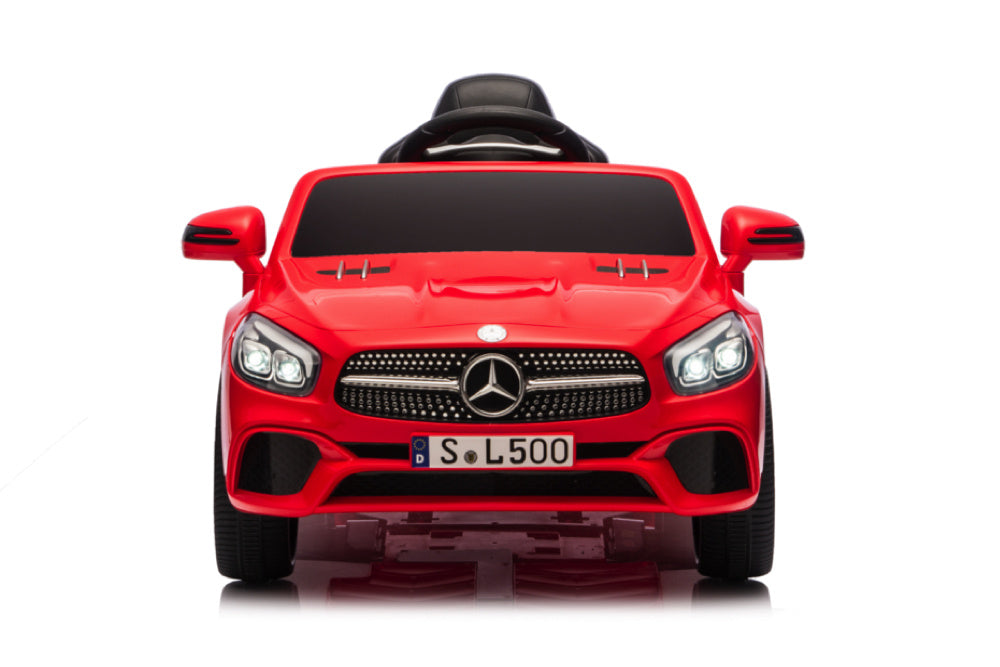 Mercedes Sl500, 12 Volt Elektrische Kinderauto Met Een Lithium Accu, Rubberen Banden, Leder Zitje En Meer!
