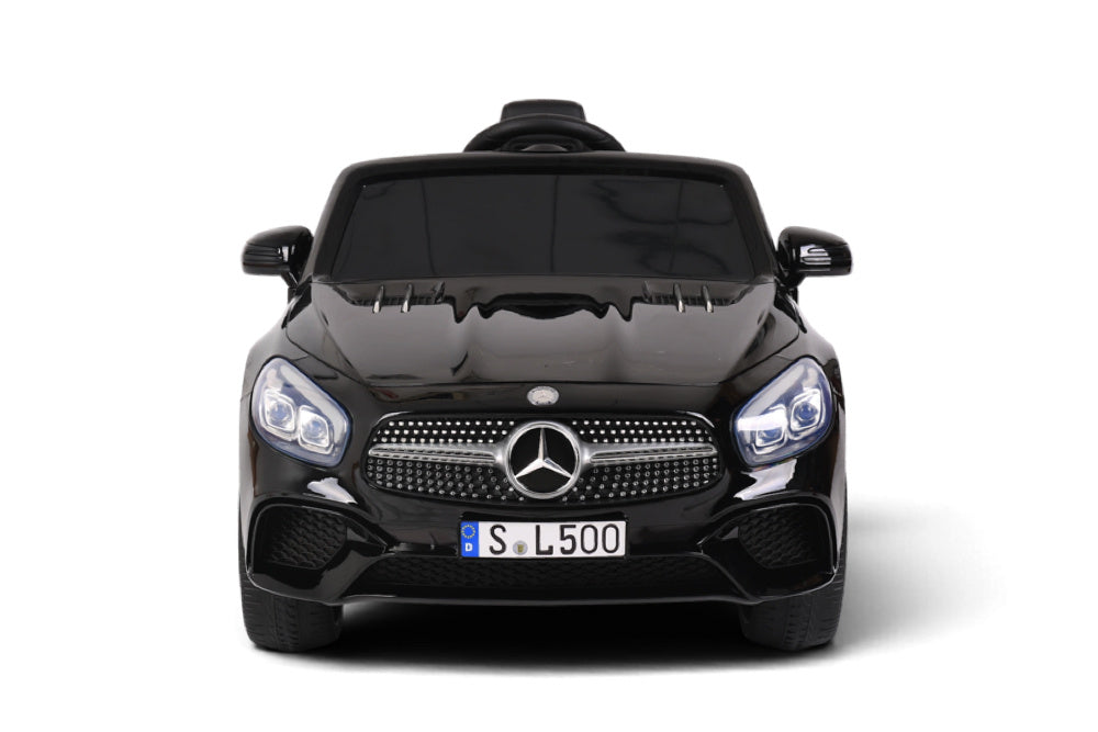 Mercedes Sl500, 12 Volt Elektrische Kinderauto Met Een Lithium Accu, Rubberen Banden, Leder Zitje En Meer!