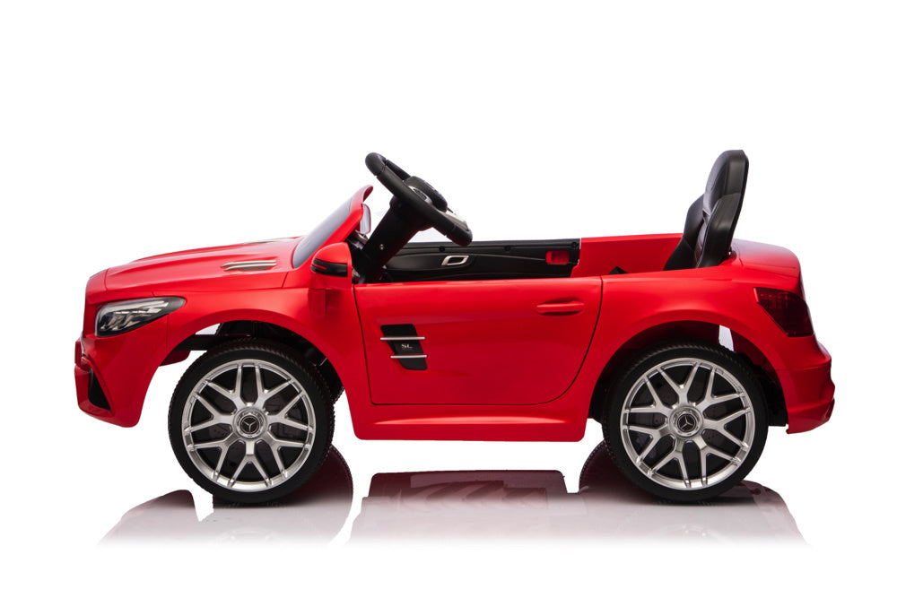 Mercedes Sl500, 12 Volt Elektrische Kinderauto Met Een Lithium Accu, Rubberen Banden, Leder Zitje En Meer!