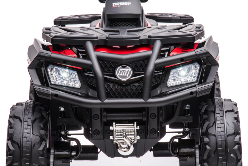 24 Volt Lithium Elektrische Quad, 4 Motoren, Rubberen Banden, Leder Zitting En Meer!