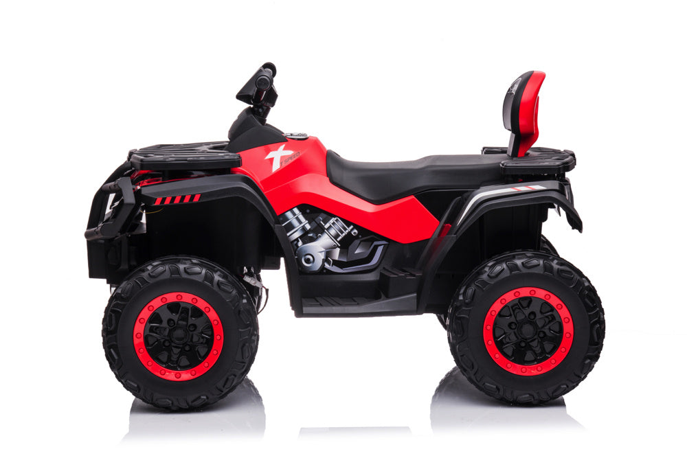 24 Volt Lithium Elektrische Quad, 4 Motoren, Rubberen Banden, Leder Zitting En Meer!