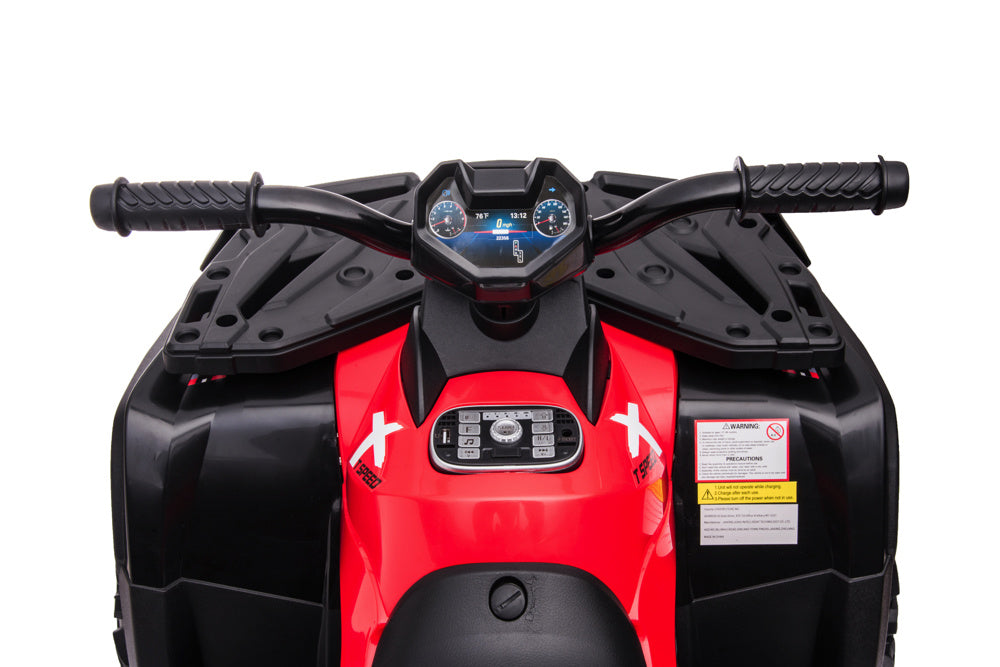 24 Volt Lithium Elektrische Quad, 4 Motoren, Rubberen Banden, Leder Zitting En Meer!