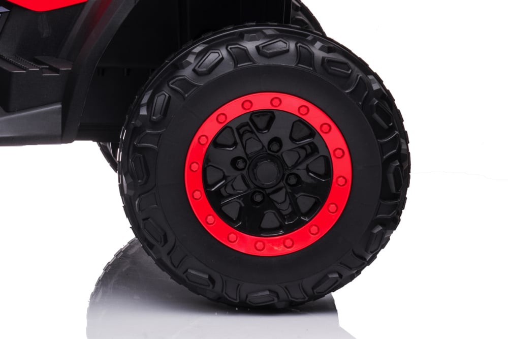 24 Volt Lithium Elektrische Quad, 4 Motoren, Rubberen Banden, Leder Zitting En Meer!